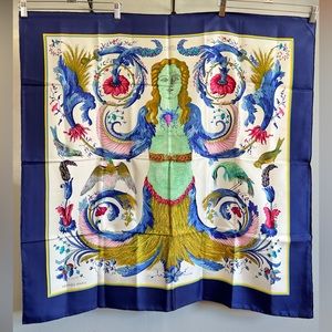 Hermes Ceres by Françoise Faconnet Silk Scarf